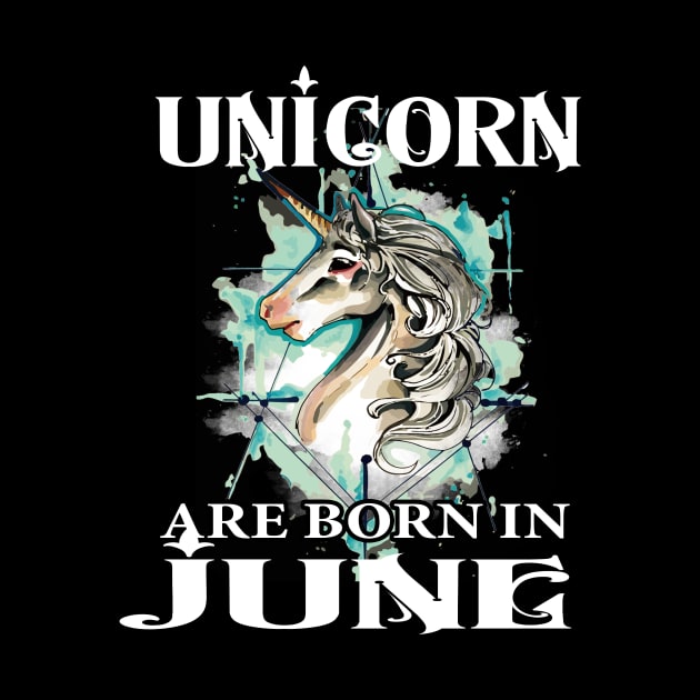 Unicorn Gifts Rainbow Unicorns are Born in June Birthday Tank Top by Kaileymahoney