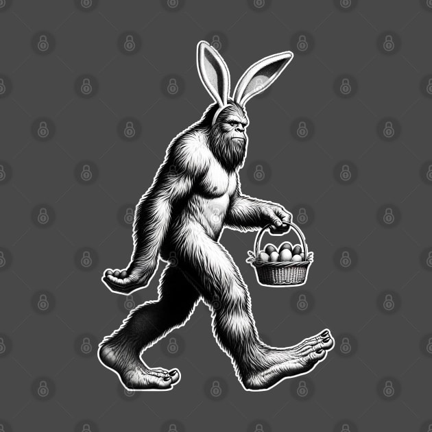 Easter Bigfoot Bunny Funny by RuthlessMasculinity
