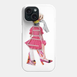 Squeezing the Pink Girl Phone Case