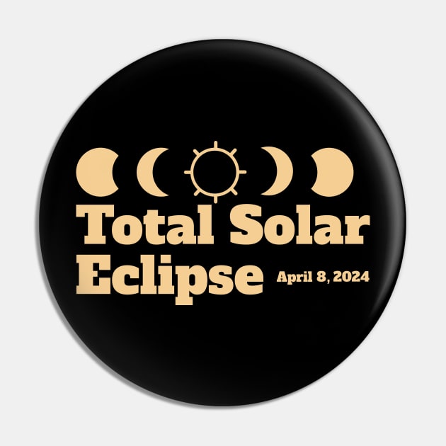 Total Solar Eclipse 2024 Pin by KatelynDavisArt