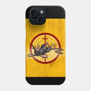 NIGHT RATS SUTDIOS TARGET LOGO Yellow Phone Case