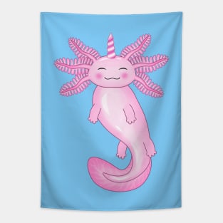 Unicorn axolotl Tapestry