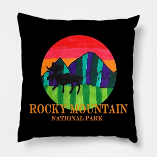 Rocky Mountain National Park Design Pillow