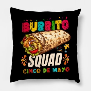 Burrito Squad Cinco de Mayo Pillow