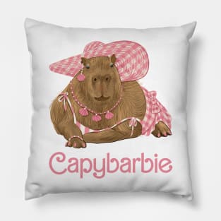 Capybarbie Pillow