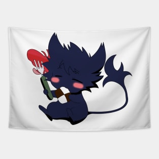 Servamp - Kuro Cat Eating Tapestry