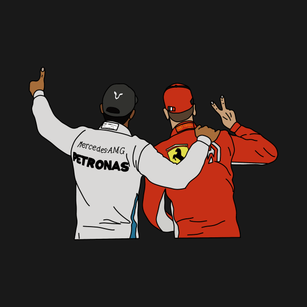 Lewis Hamilton & Sebastian Vettel by crashstappen