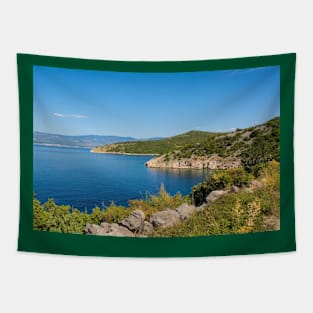 Potovosce Coast in Krk, Croatia Tapestry