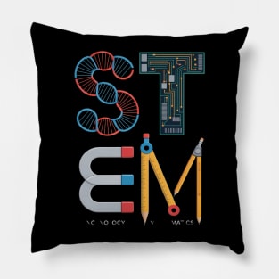 STEM Science Technology Engineering Math Teacher Student Pillow