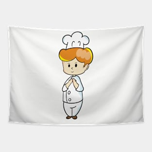 chef cartoon character  drawing design Tapestry