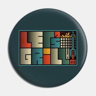 Let's Grill Retro Pin