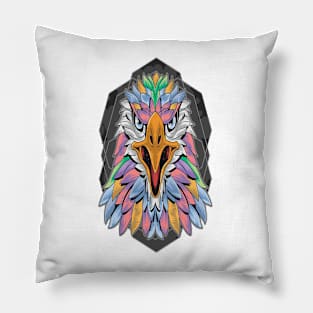 rainbow falcon t-shirt design Pillow