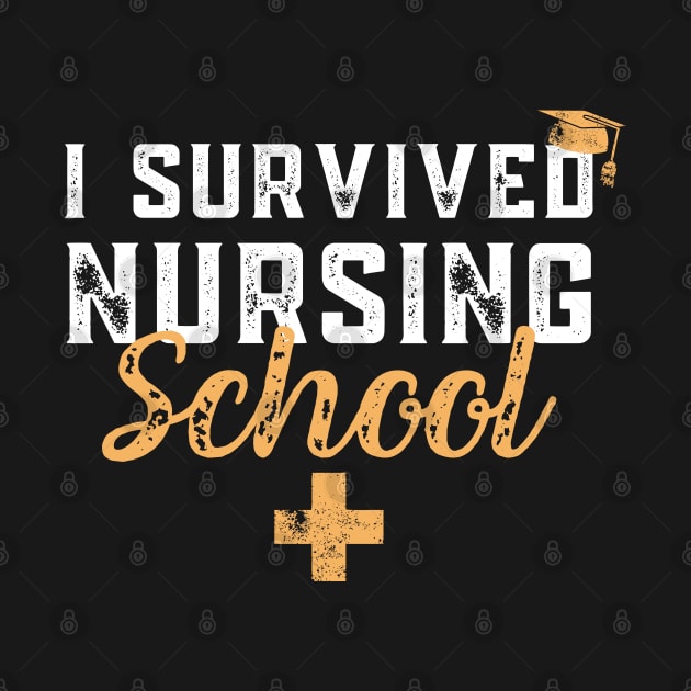 I Survived Nursing School RN Graduation - Funny Nurse Quote by Zen Cosmos Official