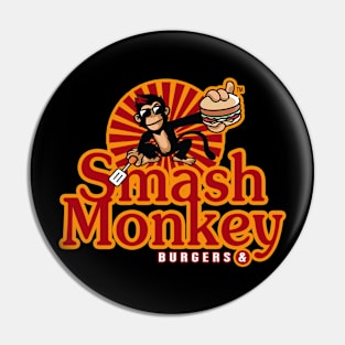 Smash Monkey Burgers Pin