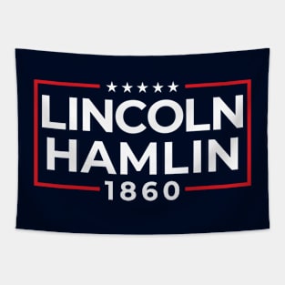 LINCOLN HAMLIN 1860 Tapestry