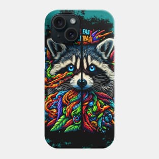 Vivid Vagabond: Raccoon's Colorful Essence Phone Case