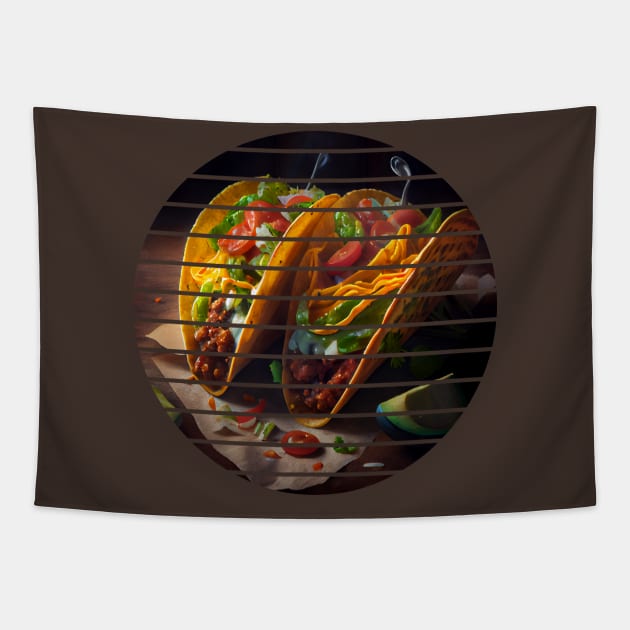 Tacos Lover Tapestry by vladocar