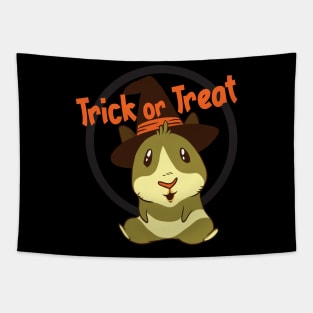 Hamster Witch Halloween Trick or Treat Tapestry