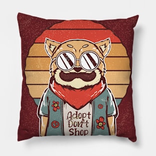 adopt dont shop Pillow