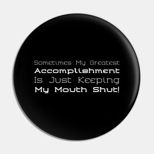 Accomplishment Pin