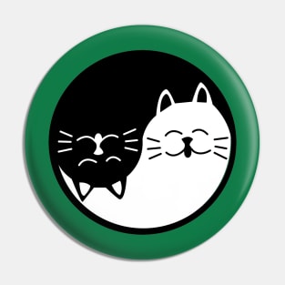 Cat Yin Yang Pin