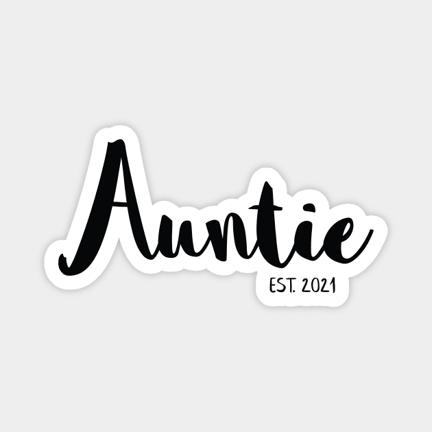 Auntie Pregnancy Announcement Magnet by Bumblebee's Designs