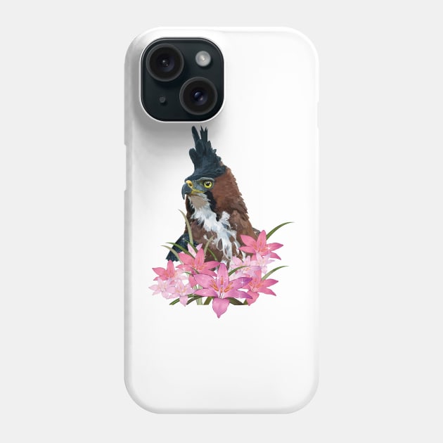 crested eagle Phone Case by obscurite