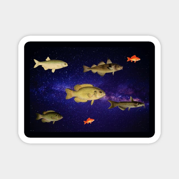 Space Fish Magnet by Amanda1775