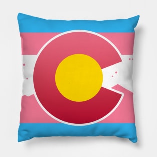 Colorado Flag Trans Transgender Pride Pillow