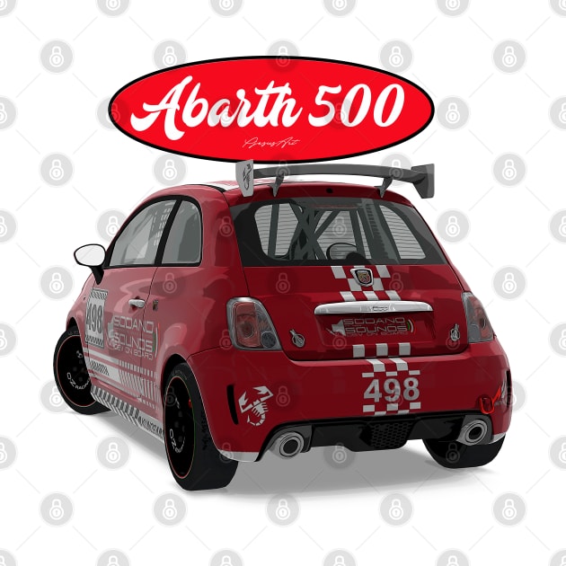 ABARTH 500 498 Back by PjesusArt