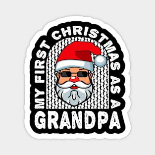 First Christmas Grandpa Santa Claus Family Magnet