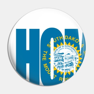 South Dakota Home - State Flag Pin