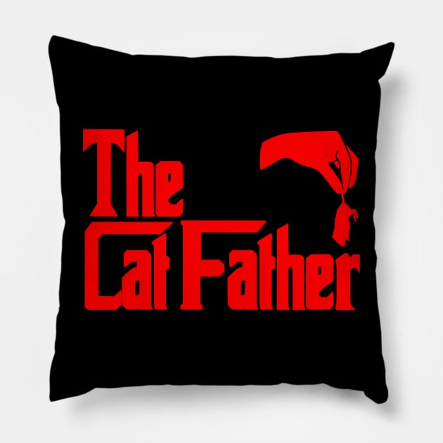 The CatFather Pillow by VisionDesigner