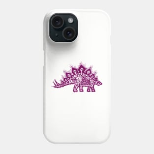 Stegosaurus Lace - Purple Phone Case