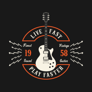 Live Fast Play Faster - LP T-Shirt