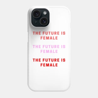 The Future is Female Sticker Pack - Pink/Red Phone Case