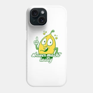 Sour makes fun - the lemon Phone Case