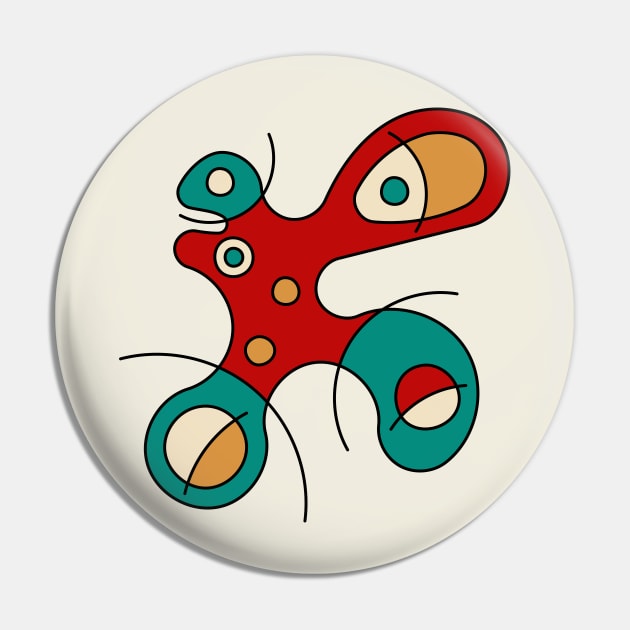 Surreal Amoeba #1 (Miro Inspired) Pin by n23tees