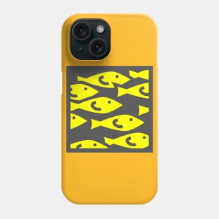 fish fiso yellow Phone Case