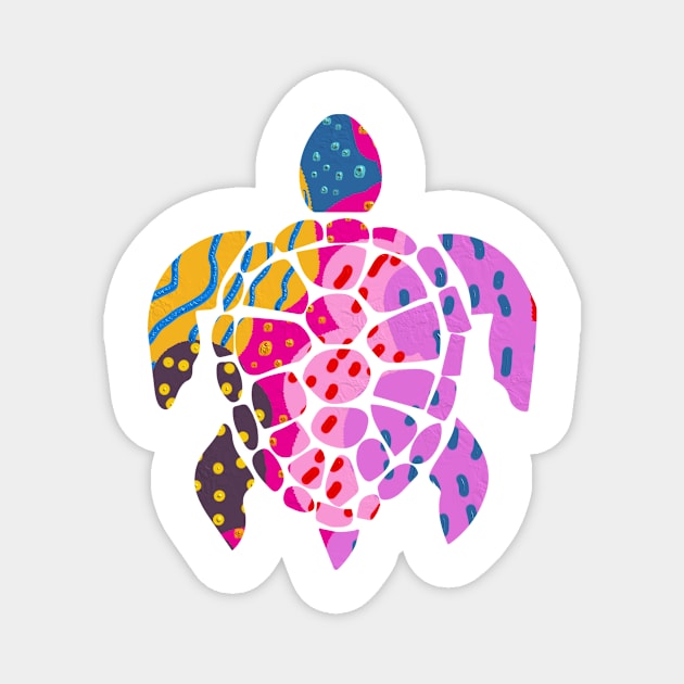 Sea Turtle Magnet by Golden Eagle Design Studio