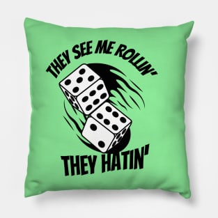 Rolling dice Pillow