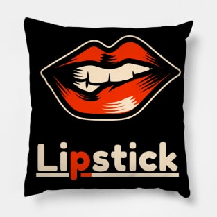 Red lipstick Pillow