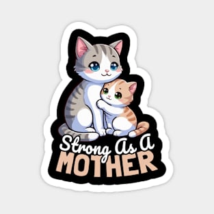 Strong As A Mother, Cat Mother Magnet