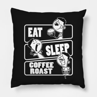 Eat Sleep Coffee Roast Repeat - Gift for Coffee Roasting graphic Pillow