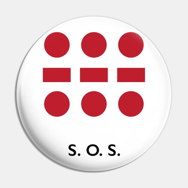 SOS: Morse Signal Pin by calebfaires