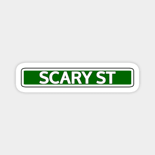 Scary St Street Sign Magnet