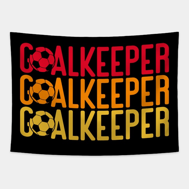 Soccer - Goalkeeper Tapestry by LetsBeginDesigns