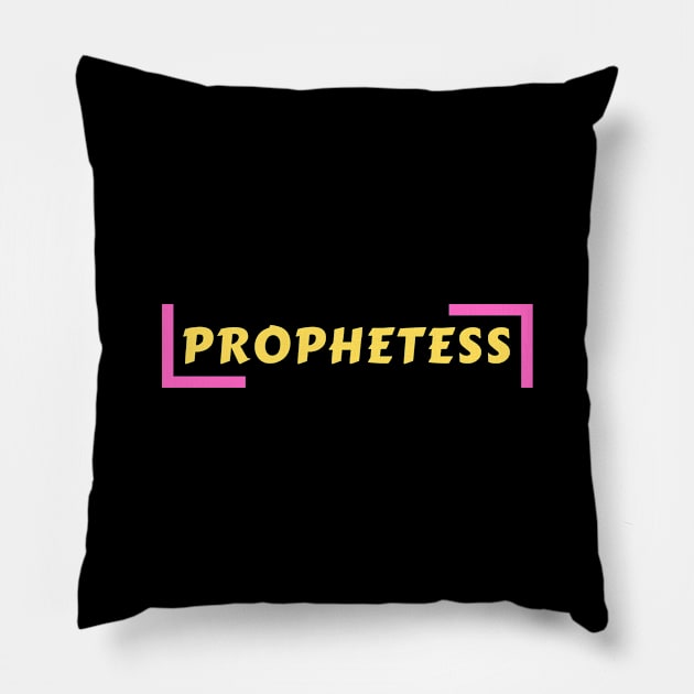 Prophetess | Christian Saying Pillow by All Things Gospel