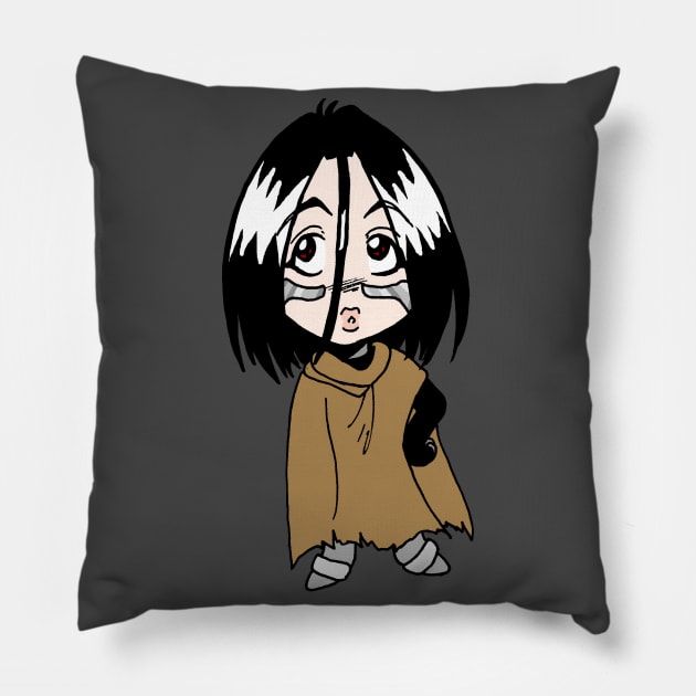 Alita Chibi Pillow by KranberriJam