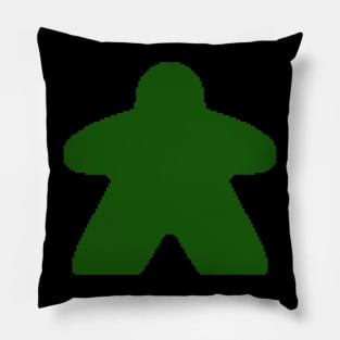 Green Pixelated Meeple Pillow